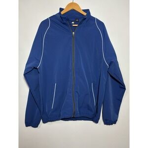 Ping Windbreaker Golf Jacket Men Large Blue Full Zip Play Your Best Gorpcore